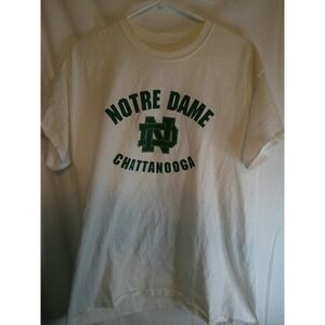 Notre Dame Chattanooga T-Shirt‎ Camp Like A Champion Today Tee Size Large
